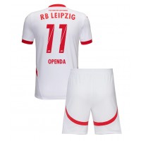 Echipament fotbal RB Leipzig Lois Openda #11 Tricou Acasa 2024-25 pentru copii maneca scurta (+ Pantaloni scurti)